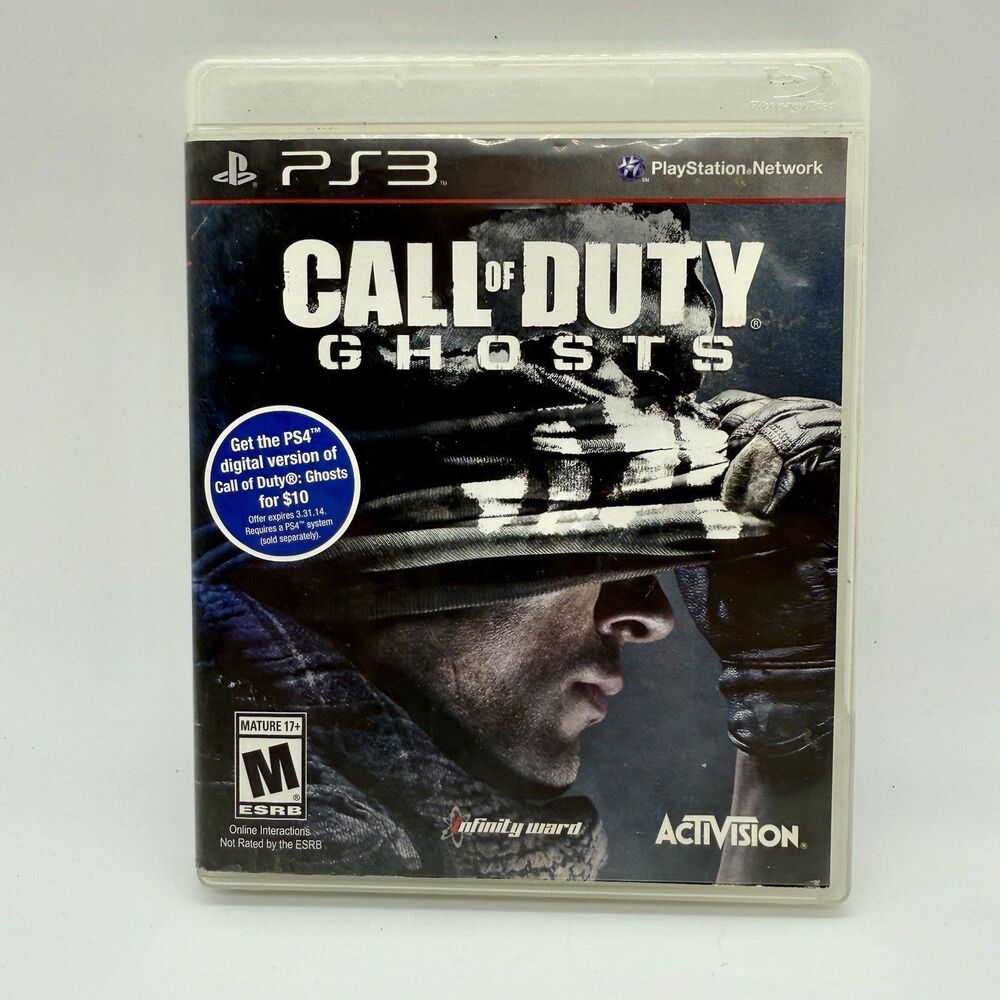 Call of‎ Duty: Ghosts PS3 Sony PlayStation 3 2013 Game And Case Tested
